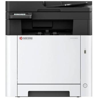 МФУ лазерное Kyocera ECOSYS MA2101cfx (A4), цветное, Printer/Scanner/Copier/Fax, 1200x1200 dpi, 21 ppm, 1 Gb, 1 GHz, tray 50+250 sheets, ADF 50 sheets, USB+Ethernet, Duplex, 2.7" touchscreen, drum 100k, starter toner 110C233NL0 в Metoo.kz - Metoo (1)