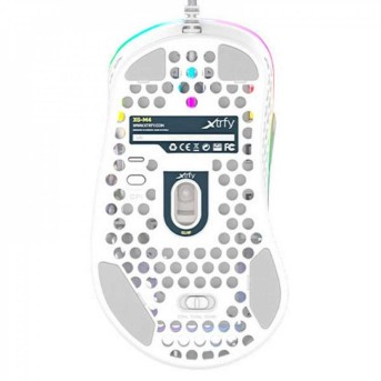 Мышь XTRFY M4 RGB, Pixart 3389 sensor, 16000 dpi, USB, right-handed, Ultra-Light, White в Metoo.kz - Metoo (4)
