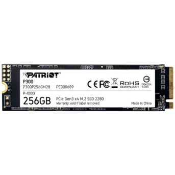 Твердотельный накопитель SSD 256 Gb M.2 PCI-E Patriot P300 P300P256GM28 в Metoo.kz - Metoo (1)