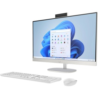 Моноблок HP 7Y0D0EA All-in-One 27-cr0008ci 27'' FHD (1920 x 1080) IPS/AMD Ryzen 5 7520U up to 4,3GHz Quad/8GB/512GB/Integrated AMDRadeon/Wi-Fi 6/BT5.3/HP TrueVision 720p/Wireless mouse+keyboard/Windows 11 Home/1Y/Shell White в Metoo.kz - Metoo (3)