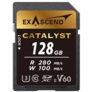 Карта памяти SD Exascend Catalyst, 128Gb, SDXC II, UHS-II (V60), R280/W100