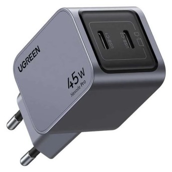 Зарядно устройство UGREEN X707 35008 Nexode Pro 45W/ 2*USB-C/ Fast Charger EU в Metoo.kz - Metoo (1)