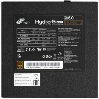 Блок питания FSP Hydro G PRO HG2-1200, 1200W, Modular, 12cm, Active PFC >0,9, 80+ GOLD, ATX3.0 - Metoo (4)