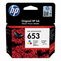 Оригинальный струйный картридж HP 653 Ink Advantage, трехцветный (3YM74AE)