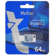 Флэш-накопитель Netac UA31 USB3.2 Flash Drive 64GB, Plastic, Blue