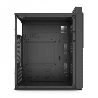 Компьютерный корпус Huntkey BU406, Без БП, 0.7mm, 2xUSB2.0, 1xUSB3.0, Audio, M-ATX/Mini-ITX, Black в Metoo.kz - Metoo (2)