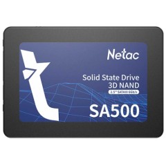 Твердотельный накопитель SSD 128Gb, SATA 6 Gb/<wbr>s, Netac SA500, 2.5", 3D TLC, 500R/<wbr>400W