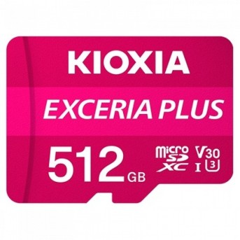 KIOXIA LMPL1M512GG2; 512GB microSD KIOXIA Exceria Plus (M303) UHS I U3 with adapter в Metoo.kz - Metoo (1)