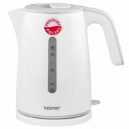 Электрочайник Zelmer ZCK7621S цвет белый/серый срок гарантии 2 года