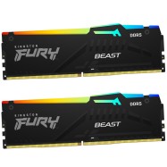 Модуль памяти Kingston Fury Beast RGB EXPO KF564C32BBEAK2-64 DDR5 DIMM 64Gb KIT (2x32) 6400MHz CL3..