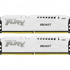 Модуль памяти Kingston Fury Beast White EXPO KF556C36BWEK2-64 DDR5 DIMM 64Gb KIT (2x32) 5600MHz CL..