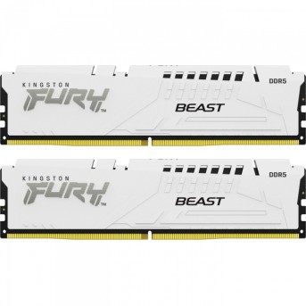 Модуль памяти Kingston Fury Beast White EXPO KF556C36BWEK2-64 DDR5 DIMM 64Gb KIT (2x32) 5600MHz CL36 в Metoo.kz - Metoo (1)
