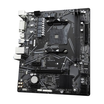 Материнская плата GIGABYTE A520M H ARGB, AM4, 2xDDR4, PCIe3.0, HDMI+DP, 4xSATA, 1xM.2, GLAN, mATX в Metoo.kz - Metoo (4)