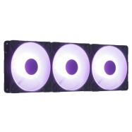 Кулер для корпуса ARCTIC P12 Pro Reverse ARGB 3 Pack (Black), ACFAN00333A, 12cm, 500-3000rpm, 4Pin..