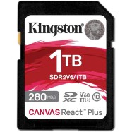 Карта памяти SD, Kingston Canvas React Plus, 1Tb, SDR2V6/1TB, UHS-II, R280/W150, V60..