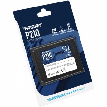 Твердотельный накопитель SSD 512 Gb SATA 6Gb/<wbr>s Patriot P210 P210S512G25 2.5" 3D TLC - Metoo (4)