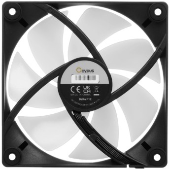 Вентилятор для корпуса Ocypus Delta F12 BK ARGB 3-IN-1 3x(120x120x25mm) 500-2000RPM 73CFM Черный в Metoo.kz - Metoo (2)