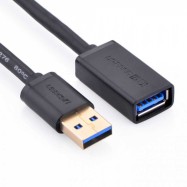 Кабель UGREEN US129 USB 3.0 Extension Male Cable 2m (Black),