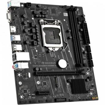 Материнская плата MaxSun Challenger H510M-H, LGA1200 H510, 2xDDR4, 3xSATA, 1xM.2, HDMI+VGA, mATX в Metoo.kz - Metoo (1)