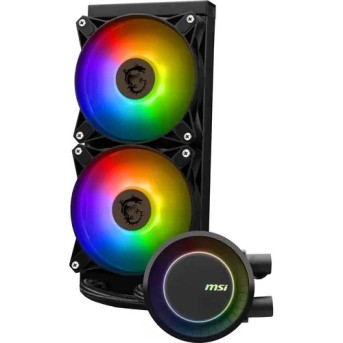 Водяное охлаждение для CPU MSI MAG CORELIQUID E240. Socket Intel/AMD, 4pin, Fan 2x120см, ARGB, Black в Metoo.kz - Metoo (4)