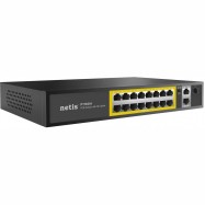 Коммутатор Netis P116GH, 16x10/100 LAN PoE, 2xGigabit Uplink, 1xSFP, 240W PoE