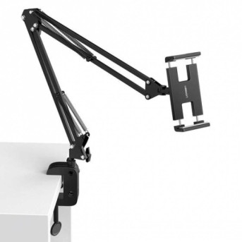 Держатель для телефона/планшете UGREEN LP142 Universal Holder with Folding Long Arm (Black), 50394 в Metoo.kz - Metoo (1)
