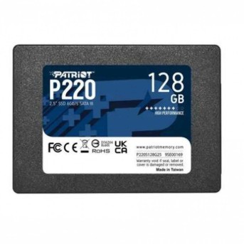 Твердотельный накопитель SSD 128Gb SATA 6Gb/s Patriot P220 P220S128G25 2.5", R550/W480 в Metoo.kz - Metoo (1)