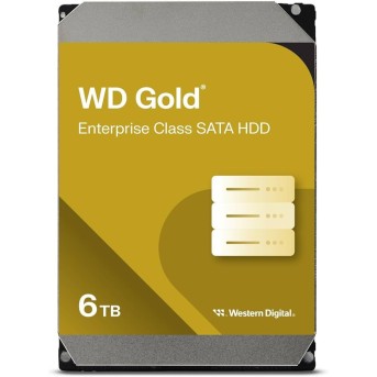 Жесткий диск HDD 6Tb SATA 6Gb/s Western Digital Gold WD6004FRYZ, 7200rpm, 256Mb в Metoo.kz - Metoo (1)