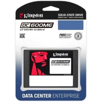 Твердотельный накопитель SSD 7680Gb SATA 6Gb/s Kingston DC600ME SEDC600ME/7680G, 3D TLC, PLP Acronis в Metoo.kz - Metoo (3)