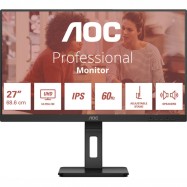 Монитор 28 AOC U27U3CV IPS 3840x2160 60Hz 4ms 400cd/m 1300:1 2xHDMI 1xDP 4xUSB3.2 SP 3Wx2 Black..