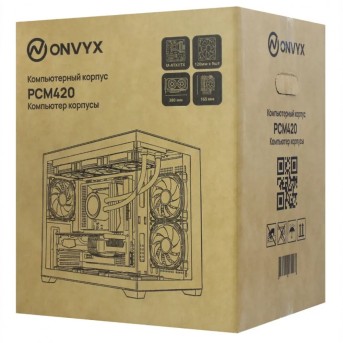 Компьютерный корпус ONVYX PCM420K, Без БП, 1xUSB3.0, 2xUSB2.0, HD-Audio, M-ATX/ITX, Black в Metoo.kz - Metoo (3)