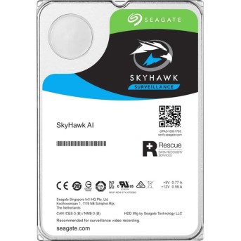 Жесткий диск HDD 8TB SATA 6GB/S Seagate SkyHawk AI ST8000VE001 3.5' 7200rpm 256MB в Metoo.kz - Metoo (2)
