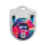 Интерфейсный кабель HDMI-HDMI SVC HR0300LB-B, 30В, Голубой, Блистер, 3 м..
