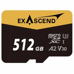 Карта памяти MicroSD Exascend Catalyst, 512Gb, SDXC I, UHS-I (V30), R175/<wbr>W150 +SD adapter