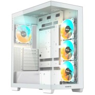 Компьютерный корпус GigaByte C500 PANORAMIC STEALTH ICE, Без БП, 2xUSB3.0/Type-C, 4xARGB, White, ATX