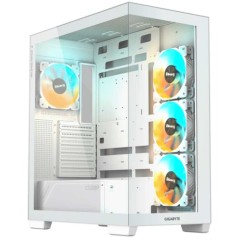 Компьютерный корпус GigaByte C500 PANORAMIC STEALTH ICE, Без БП, 2xUSB3.0/Type-C, 4xARGB, White, A..