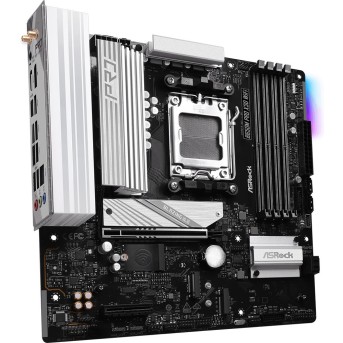 Материнская плата ASRock B650M PRO X3D WIFI AM5 4xDDR5 4xSATA3 3xM.2 Type-C HDMI DP WiFi6E mATX в Metoo.kz - Metoo (3)