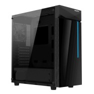 Компьютерный корпус GigaByte C200 GLASS, Без БП, 2xUSB3.0, 1xFAN120, RGB LED switch, Black, ATX