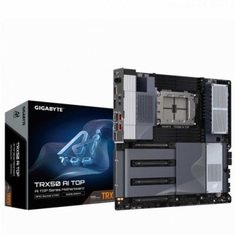 Сист.плата GigabyteTRX50 AI TOP 1.0, TRX50, TR5, 8xECC RDIMM DDR5, 4xPCI-E x16, 2xUSB 4.0 Type C, WIFI7, BOX в Metoo.kz - Metoo (1)
