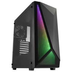 Компьютерный корпус FSP CMT195A, Без БП, 1xUSB3.0/<wbr>2xUSB2.0, 1+3xFAN120 RGB, Glass, Black, ATX