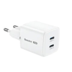 Зарядное устройство Huntkey G35 Pro, 35W, Input 100-240V~50/60Hz, Output: 5V/3A-20V1.5A, Port: 2C..