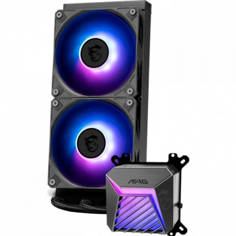 Водяное охлаждение для CPU MAG CORELIQUID A15 240 Socket Intel/AMD, ARGB, Fan 2x120см Черный в Metoo.kz - Metoo (2)
