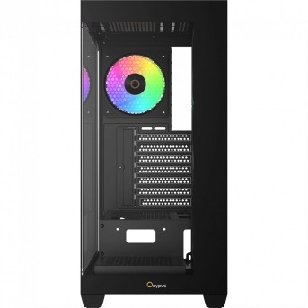 Корпус Ocypus Gamma C72 BK ARGB ATX/mATX/ITX 3xUSB Черный Gamma-C72-BKD400XX-GL в Metoo.kz - Metoo (3)