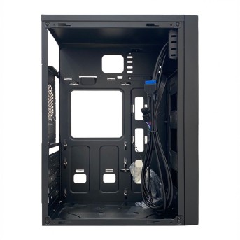Корпус NOMAD NMD-C6016 ATX/mATX 1x3.5" 2x2.5" USB3.0х2 USB2.0х1 Черный, Без БП в Metoo.kz - Metoo (4)