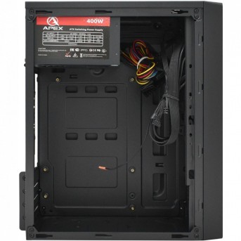 Компьютерный корпус APEX-T05, (400W), black, MATX в Metoo.kz - Metoo (2)