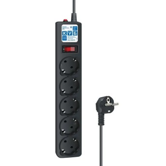 Сетевой фильтр Power Cube Куб SPG5-C5, 5м, Черный ,5 розеток, 10A, Black в Metoo.kz - Metoo (1)