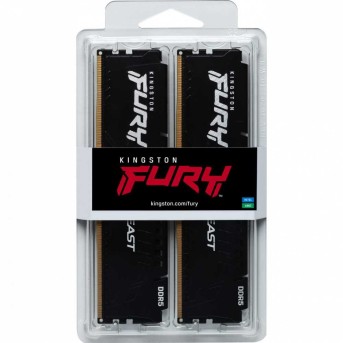 Модуль памяти Kingston Fury Beast Black EXPO KF556C36BBEK2-16 DDR5 DIMM 16Gb KIT (2x8) 5600 MHz CL36 в Metoo.kz - Metoo (4)