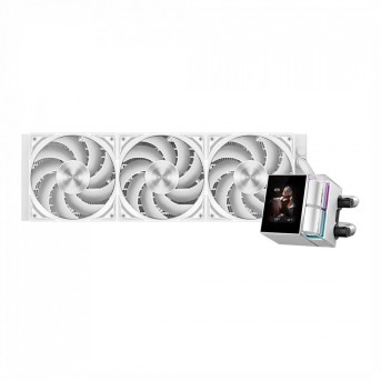 Водяное охлаждение для CPU PCCooler DS360 ARGB Display WH 115X/1200/1700/1851/AM4/AM5 Белый в Metoo.kz - Metoo (1)