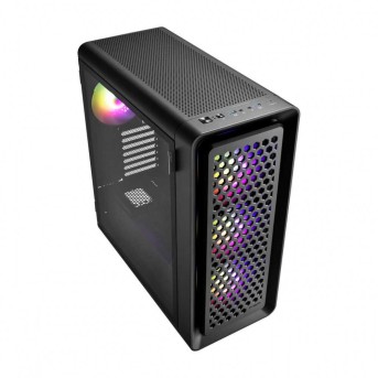 Компьютерный корпус FSP CUT593P(B), Без БП, 2xUSB3.0/<wbr>Type-C, 4xFAN140 ARGB, Glass, Black, E-ATX - Metoo (3)