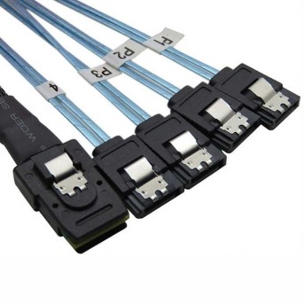 Supermicro CBL-SAST-1295LP-100 SlimlineLP x4 (STR) to 4x SATA (STR), 75/75/90/90/75CM,10 в Metoo.kz - Metoo (1)